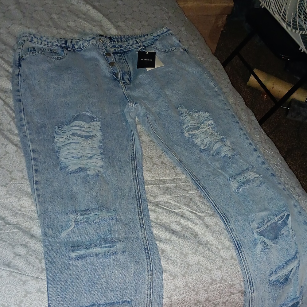 2 pairs of flamingo jeans size XXL